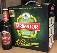 Hộp quà biếu 12 chai bia vàng primator premium